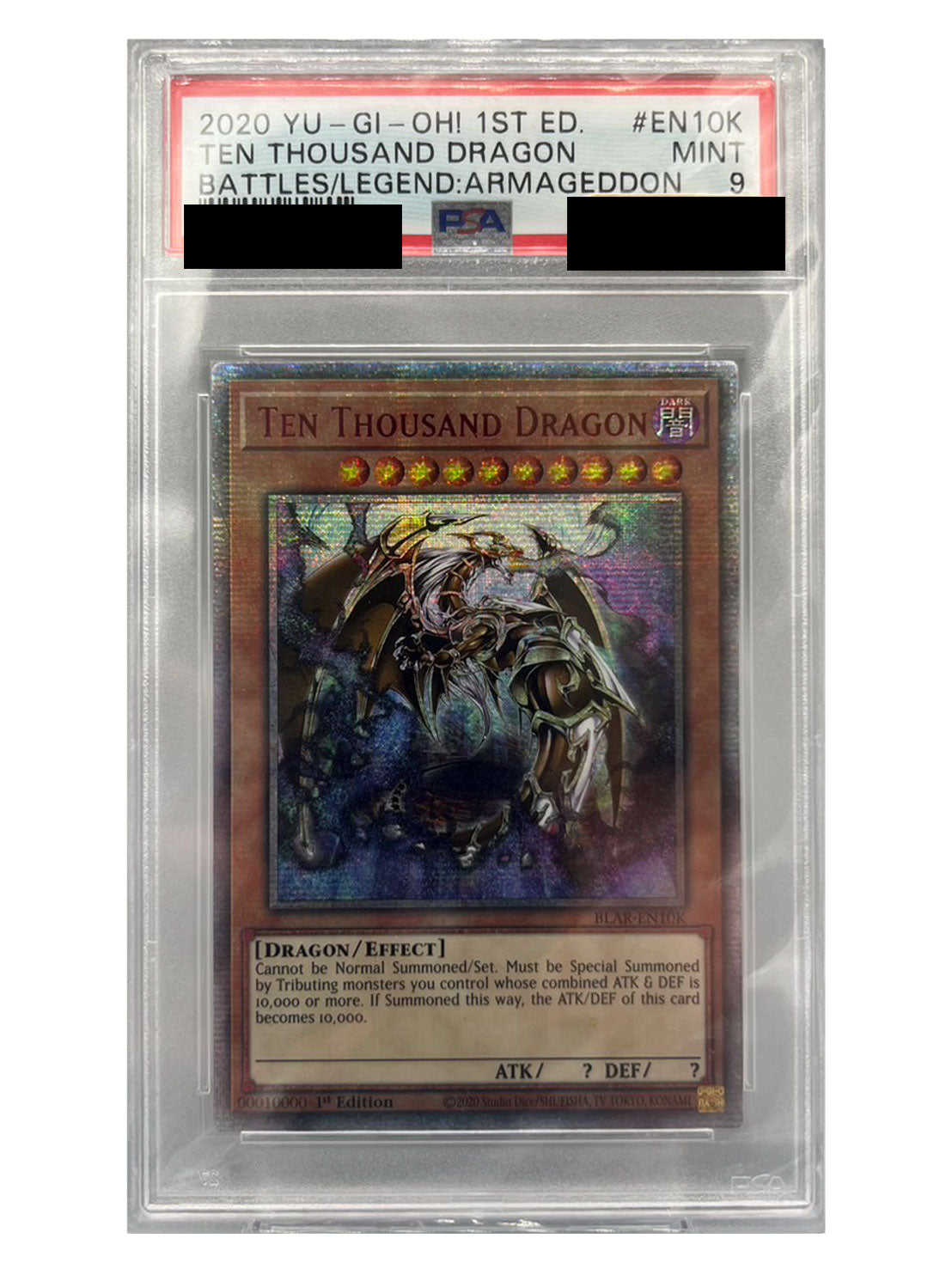 〔PSA9鑑定済〕英語版 万物創世龍【10000シークレット】{BLAR-EN10K}《モンスター》