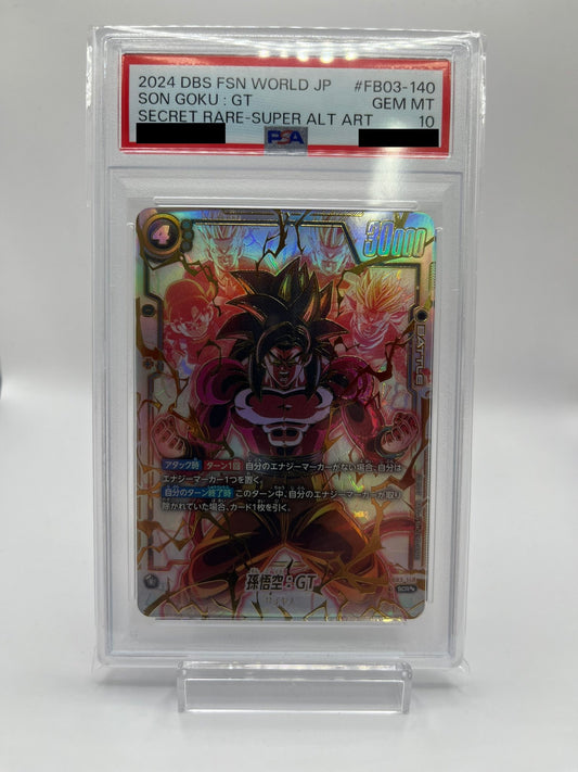 〔PSA10鑑定済〕孫悟空：GT(パラレル)【SCR☆☆】{FB03-140}