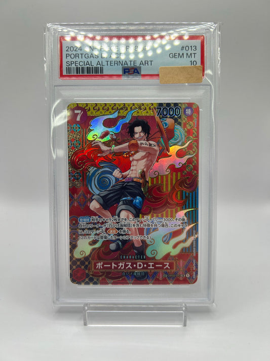 〔PSA10鑑定済〕ポートガス・D・エース(パラレル/SP/和柄)