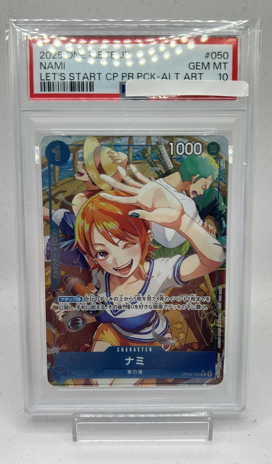 〔PSA10鑑定済〕ナミ(パラレル)【R/P】{OP09-050}