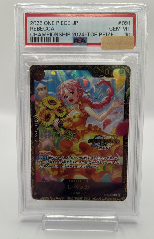 〔PSA10〕レベッカ(OP05-091)(CS2024)